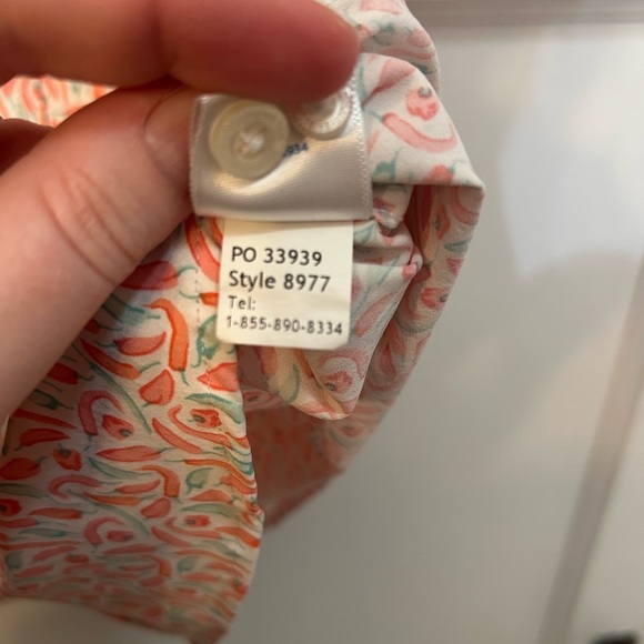 Southern Tide Shirt Men S Intercoastal Red Green Peppers Geometric Stretch - Picture 6 of 8